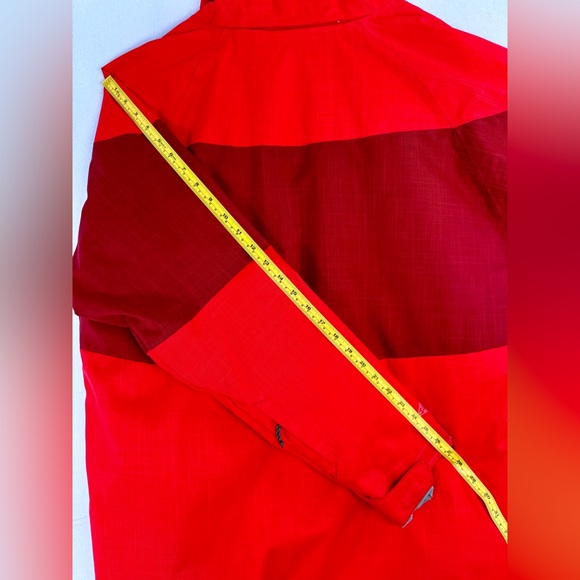 Men’s Columbia Red Burgundy Winter Jacket Omni-Heat Sz L No Hood Tons of Pockets - Picture 9 of 15